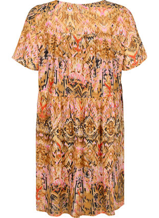Lyhyt mekko v-pääntiellä ja kuosilla, Colorful Ethnic, Packshot image number 1