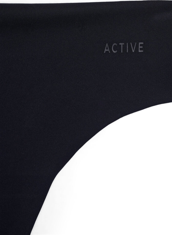 2-pack näkymättömiä G-string harjoitusstringejä, Musta, Packshot image number 2