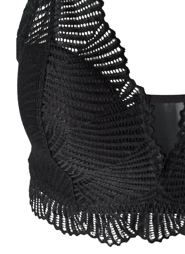 Pitsirintaliivit pehme&auml;ll&auml; toppauksella, Black, Packshot image number 2