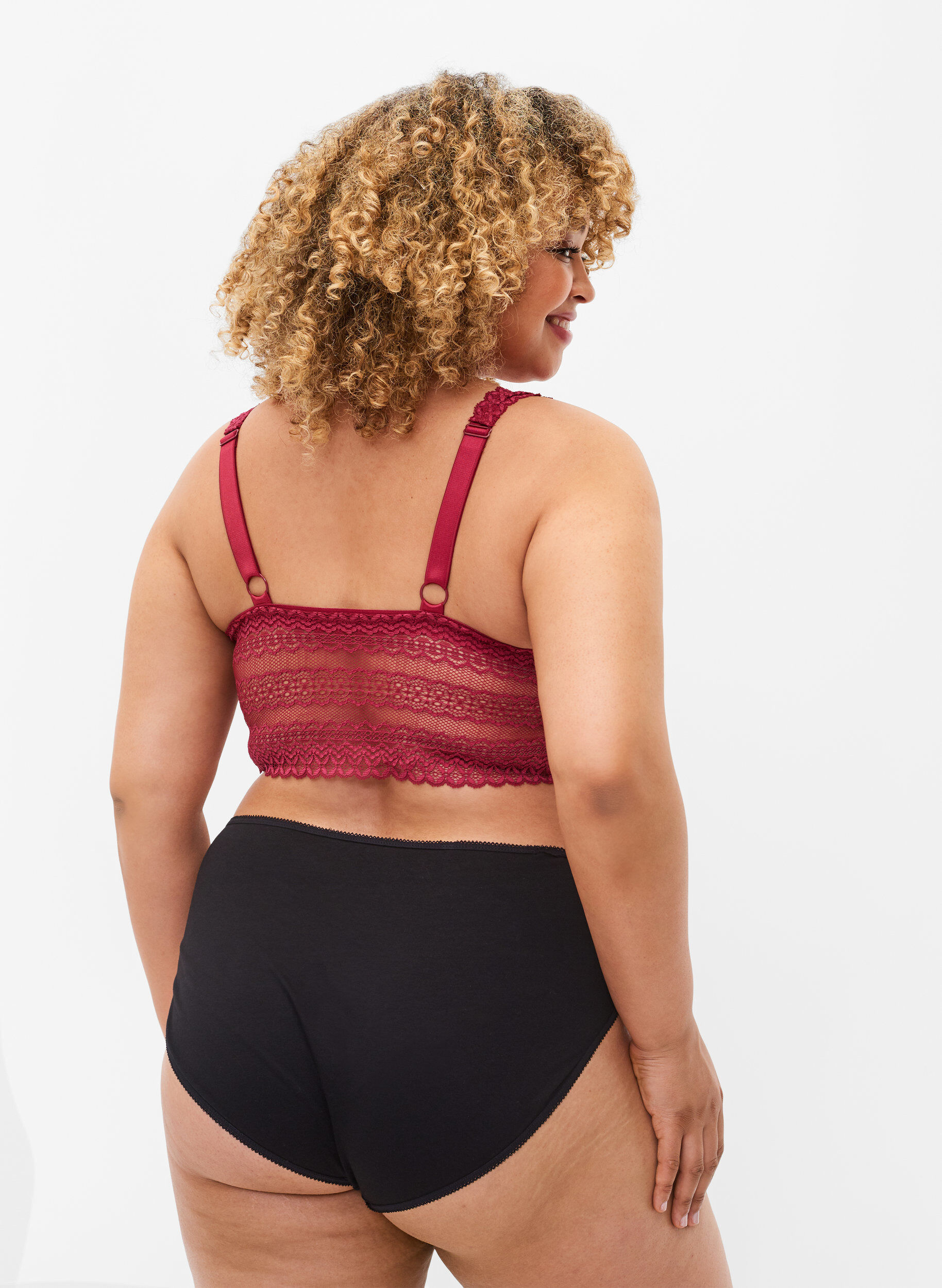 Zizzi Pitsirintaliivit pehmeill&auml; toppauksilla, Nocturne ASS, Model image number 1