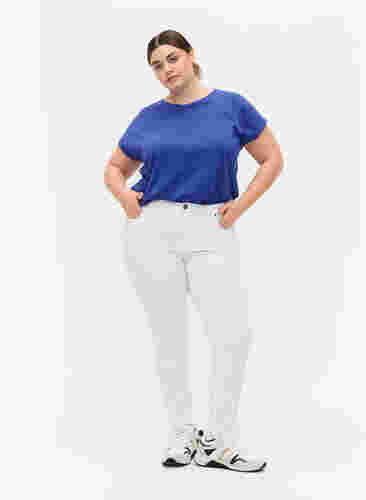 Lyhythihainen t-paita puuvillasekoitteesta, Royal Blue, Model image number 2