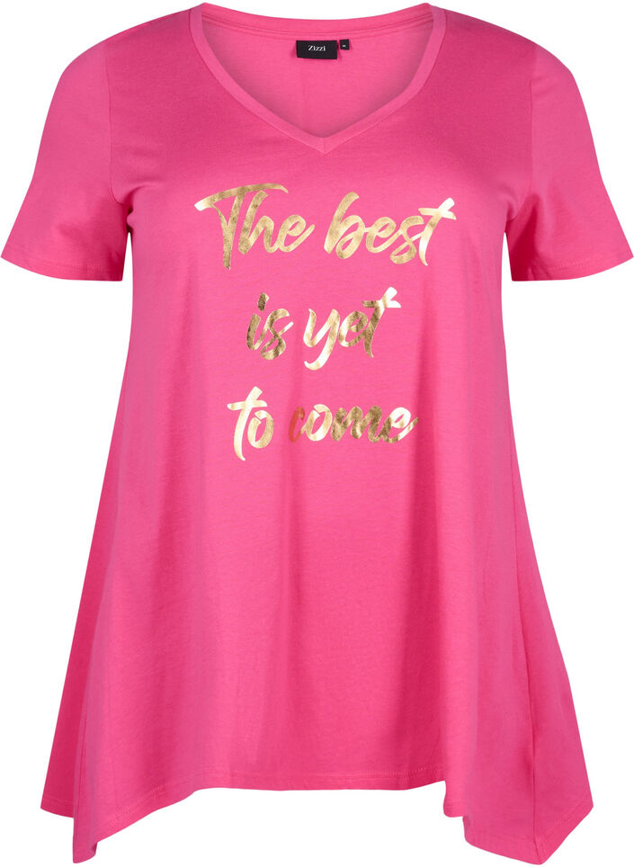 Lyhythihainen puuvillainen t-paita, Raspberry S. Best, Packshot image number 0