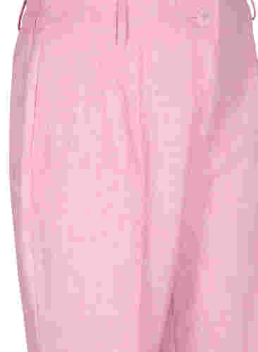 Meleeratut housut joustolla ja nappikiinnityksellä, Rosebloom, Packshot image number 2