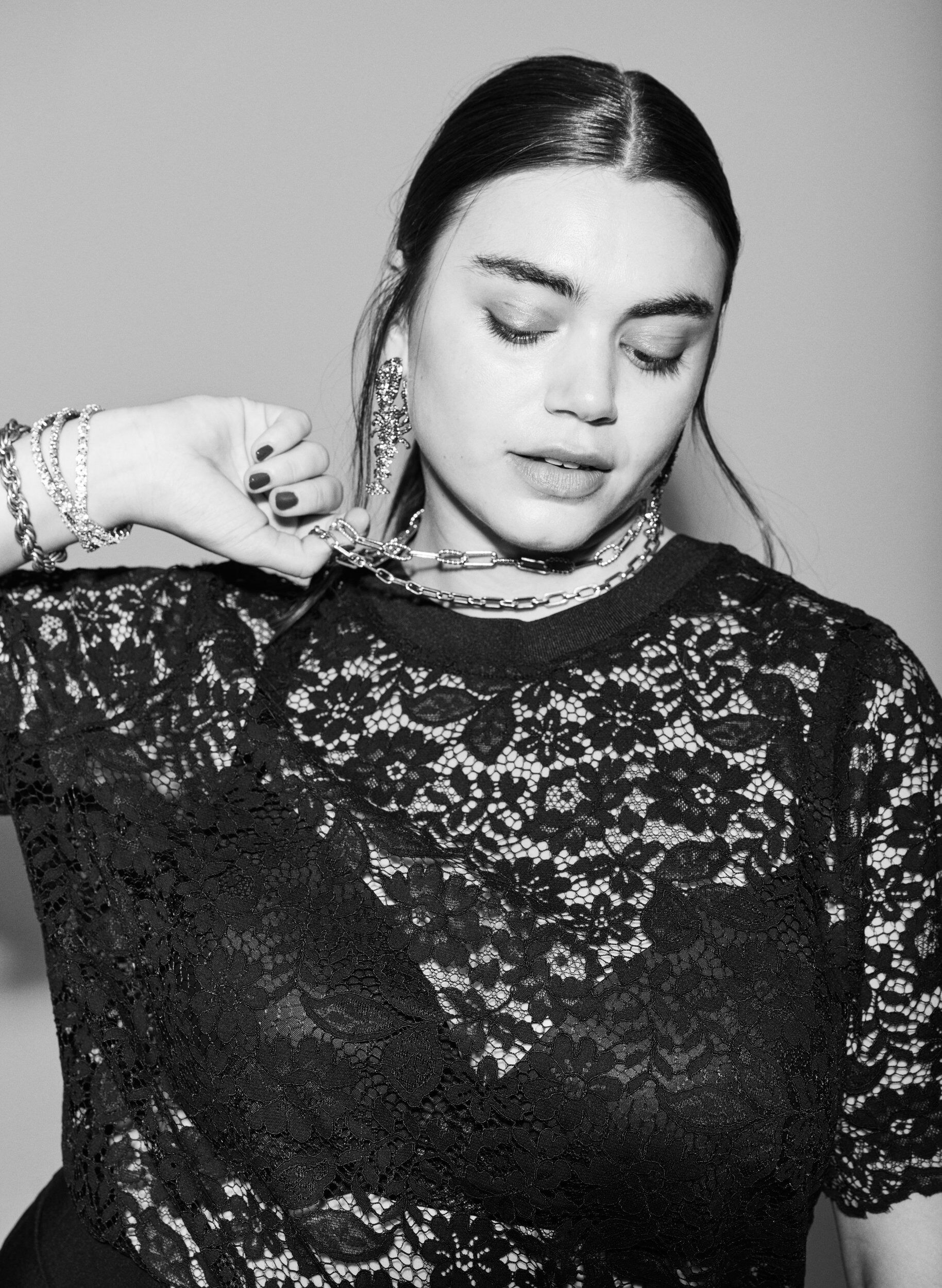 Zizzi Pitsipusero lyhyill&auml; hihoilla ja py&ouml;re&auml;ll&auml; p&auml;&auml;ntiell&auml;, Musta, Image image number 0