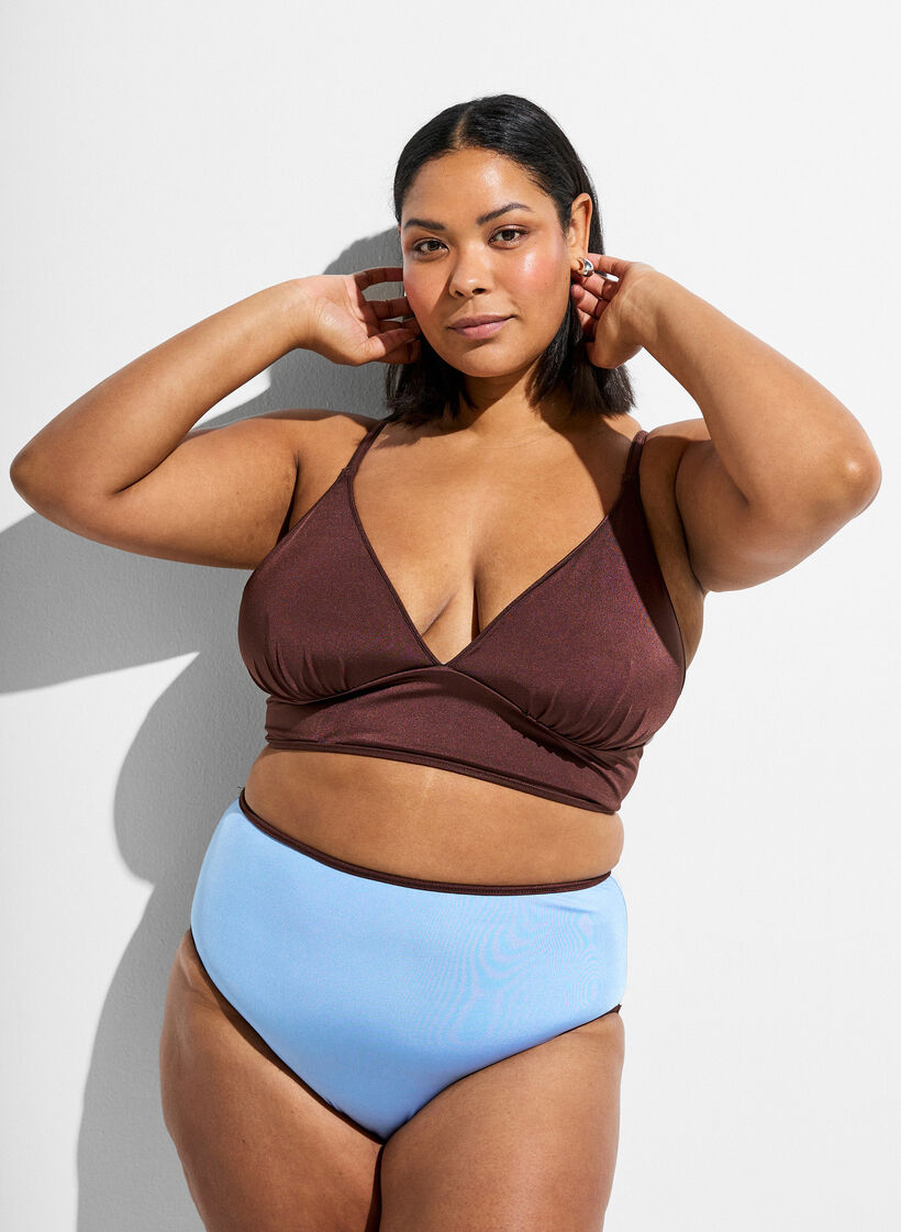 K&auml;&auml;nnett&auml;v&auml;t bikinin alaosat normaalilla vy&ouml;t&auml;r&ouml;ll&auml;, Ruskea, Model image number 0