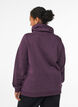 Collegepaita korkealla kauluksella ja taskuilla, Violetti, Model image number 2