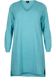 Neulottu mekko, jossa on halkio, R. Waters/White Mel.