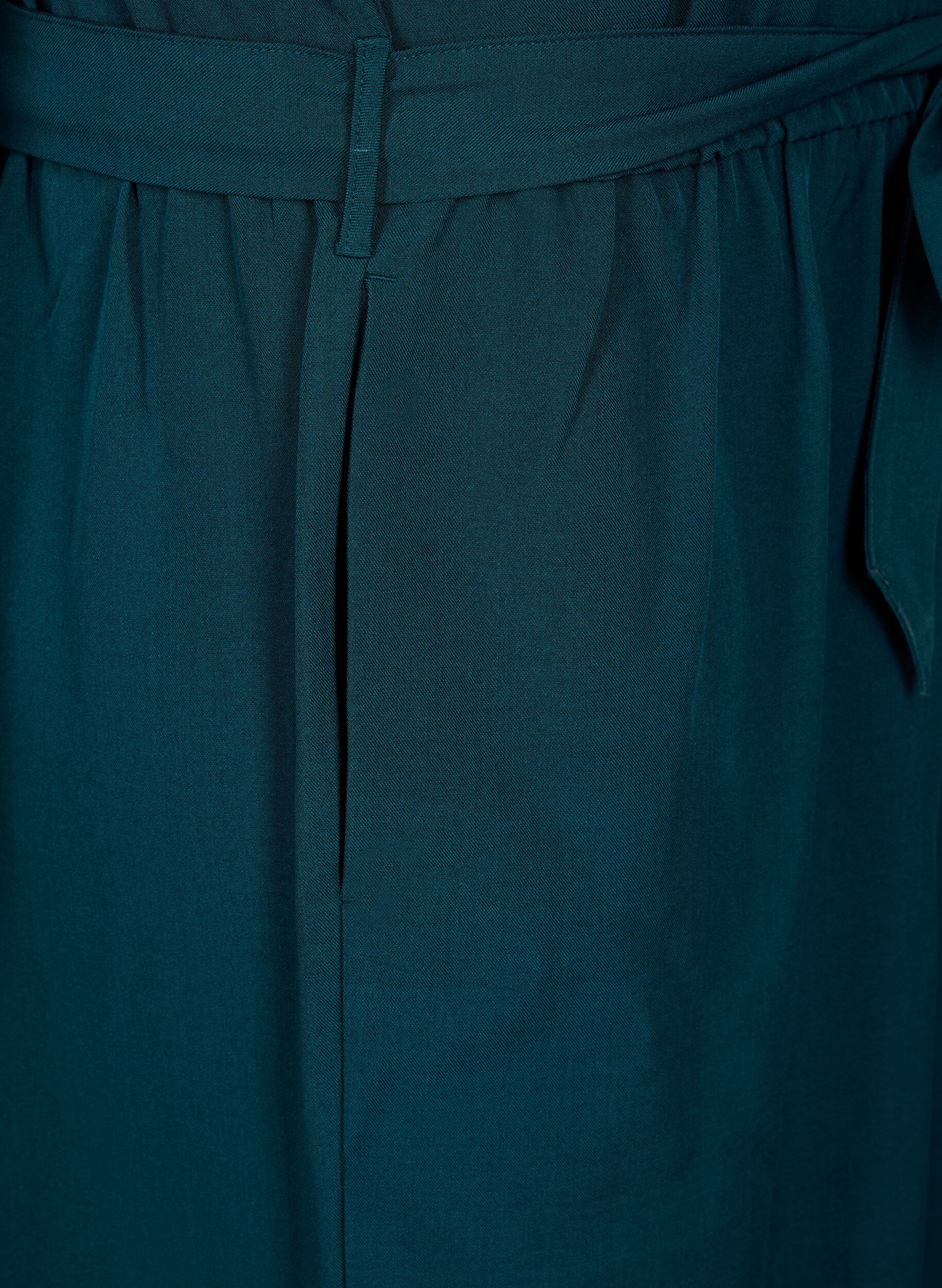 Zizzi Haalaripuku vy&ouml;ll&auml; ja lyhyill&auml; hihoilla, Sea Moss Melange, Packshot image number 3