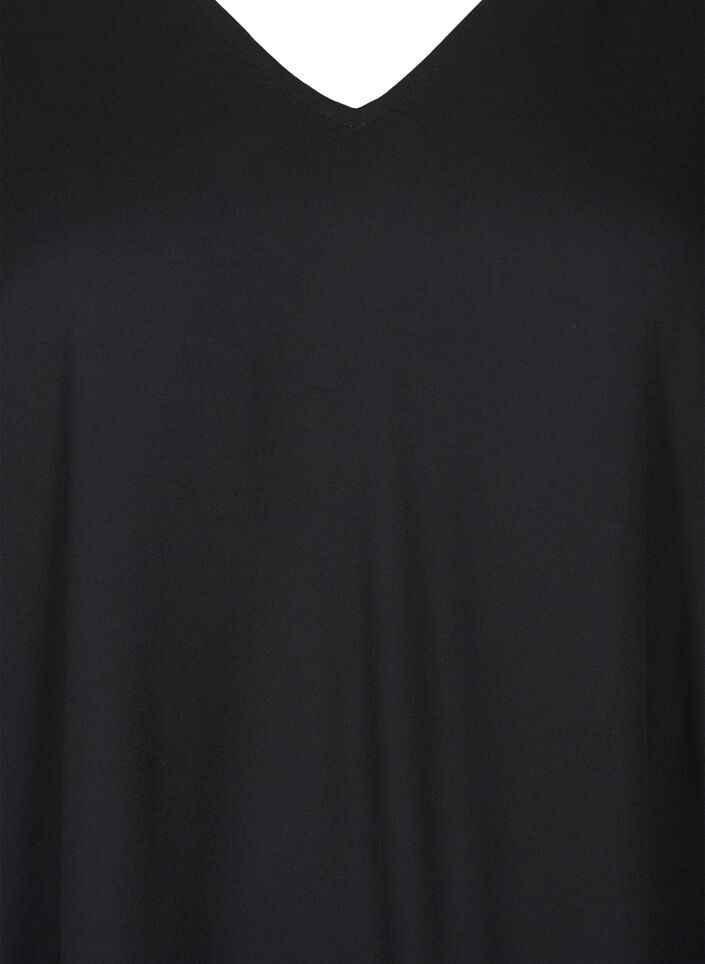 Rantamekko viskoosista olkayksityiskohdilla, Musta, Packshot image number 2