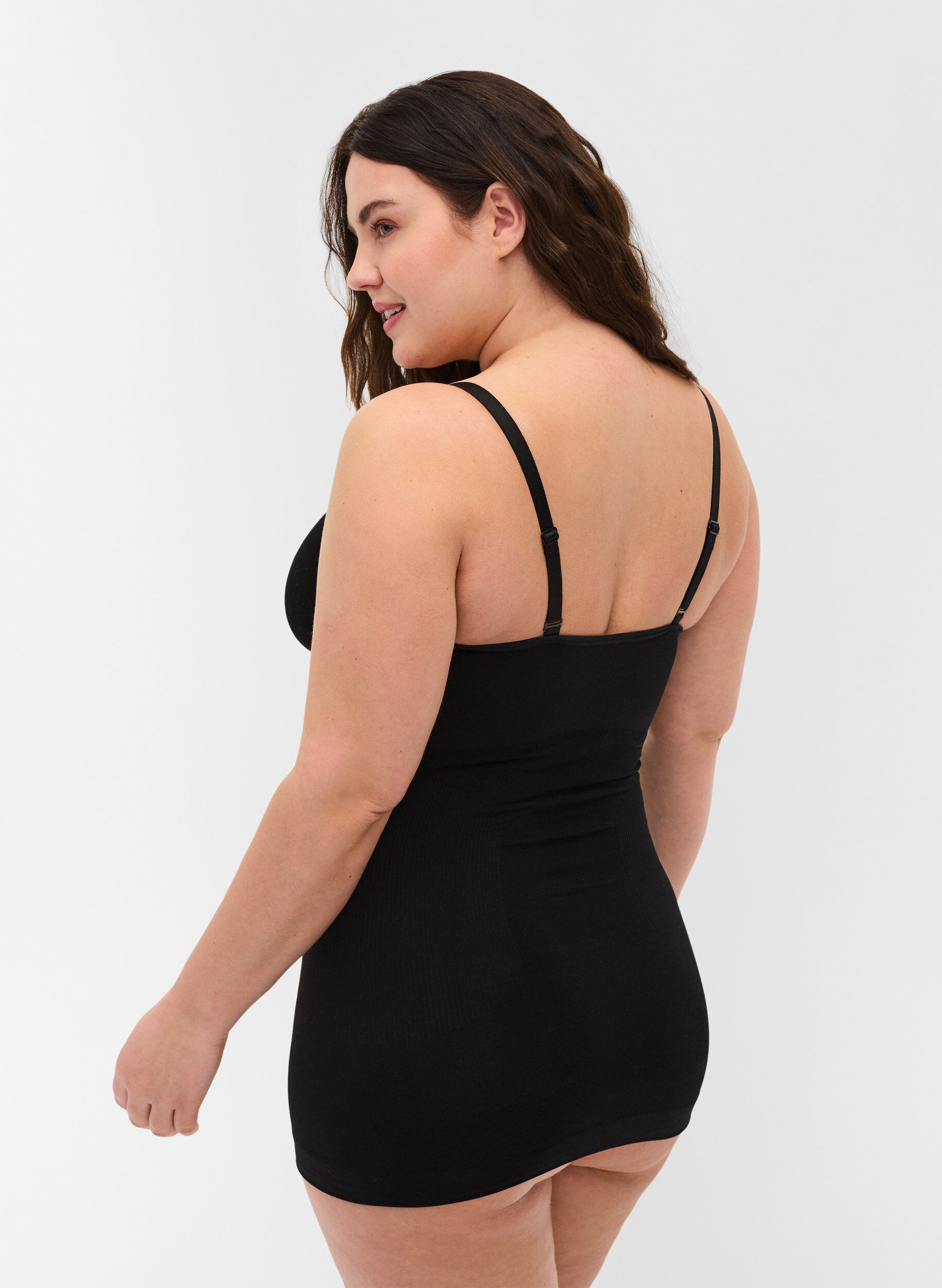 Zizzi Shapewear-toppi, Musta, Model image number 1