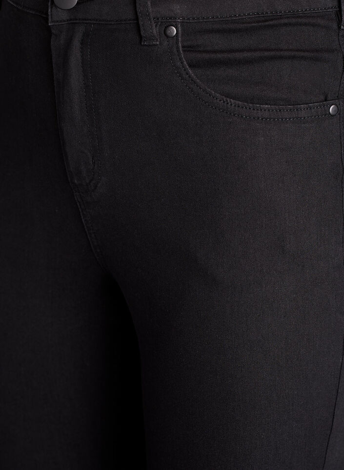 Amy korkea vy&ouml;t&auml;r&ouml;iset super slim fit -farkut, Musta, Packshot image number 2