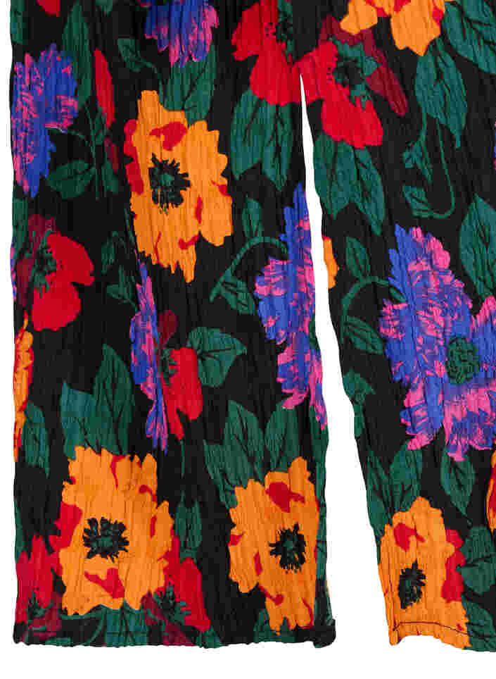 Kukallinen midimekko solmimisnauhalla, Multi Flower AOP, Packshot image number 3