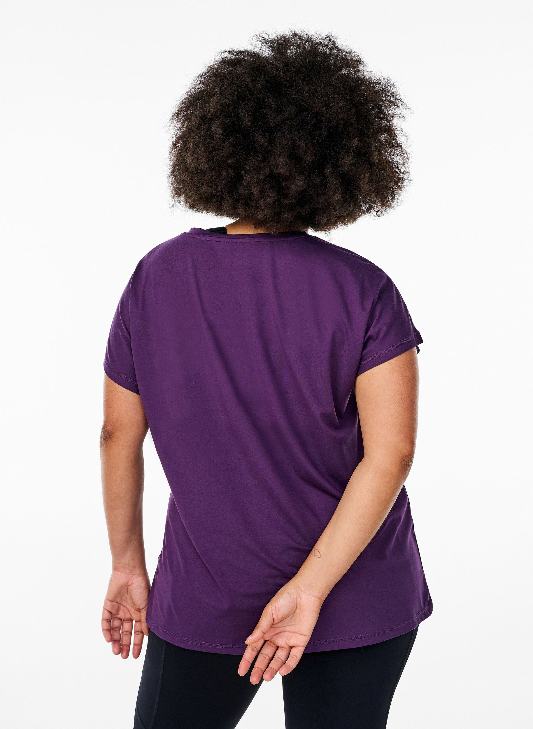 ZizziYksiv&auml;rinen treeni-T-paita, Violetti, Model image number 2