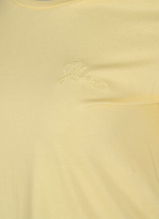 Lyhythihainen puuvillainen t-paita printillä , Pale Banana Shine, Packshot image number 3