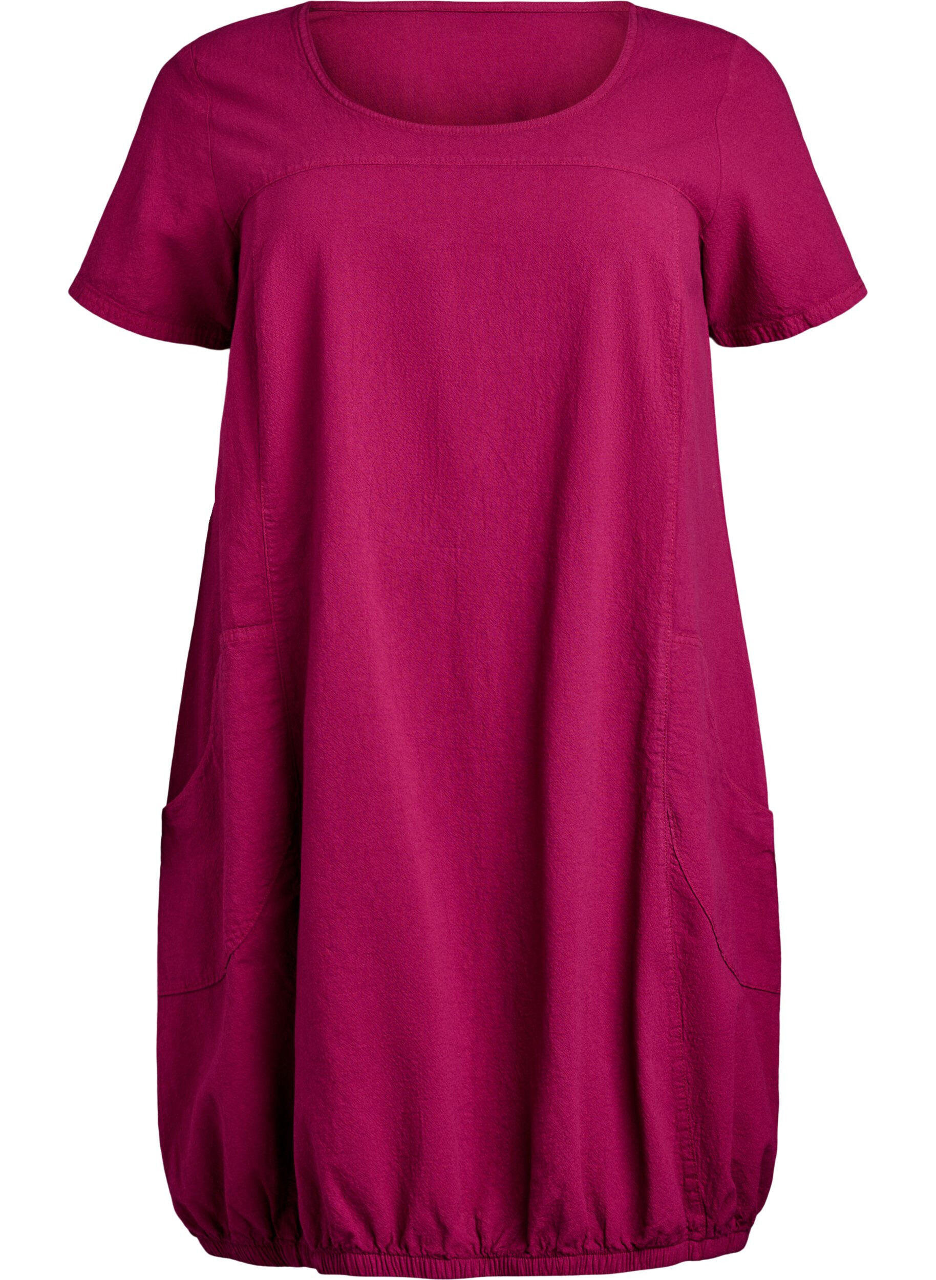 Lyhythihainen puuvillamekko