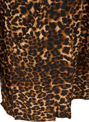 Viskoositunika leopardikuosilla a-mallissa, Raw Umber AOP, Packshot image number 3