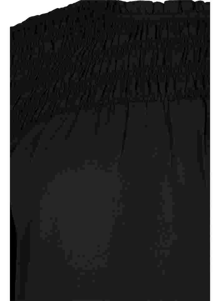 Pitkähihainen pusero rypytyksellä, Black, Packshot image number 3