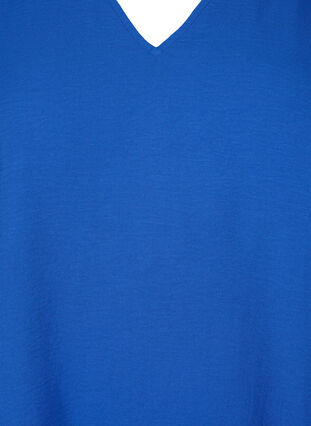 V-pääntie pitsi-blouse pitkillä hihoilla, Mazarine Blue, Packshot image number 2