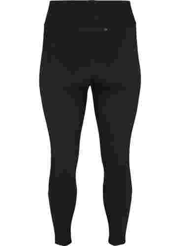 Kropatut treenitrikoot takataskuilla, Black, Packshot image number 1