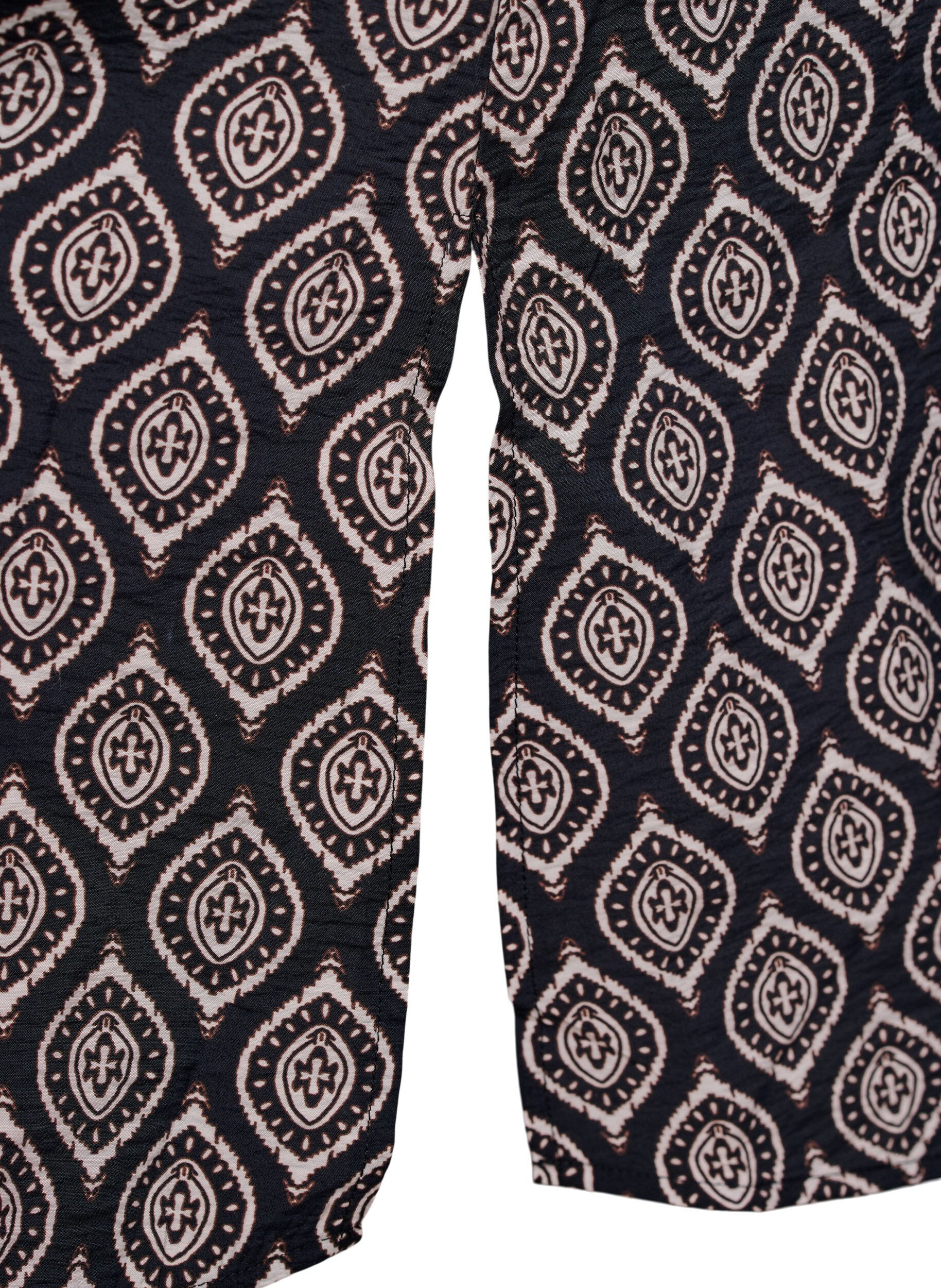 Zizzi Viskoosimekko, jossa on V-p&auml;&auml;ntie, Sininen, Packshot image number 3