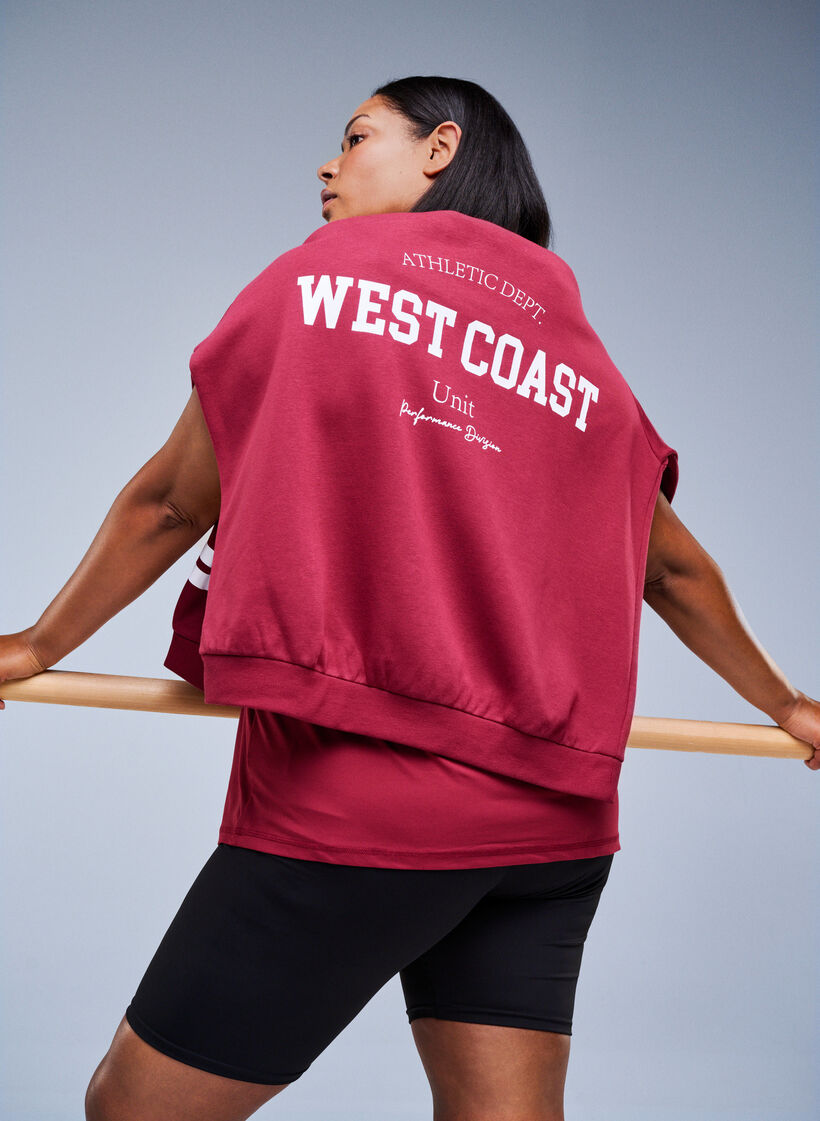 Yksivärinen treeni-T-paita, Punainen, Image image number 0