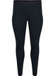 Perusleggingsit extrapitk&auml;ll&auml; lahkeella, Musta, Packshot image number 0