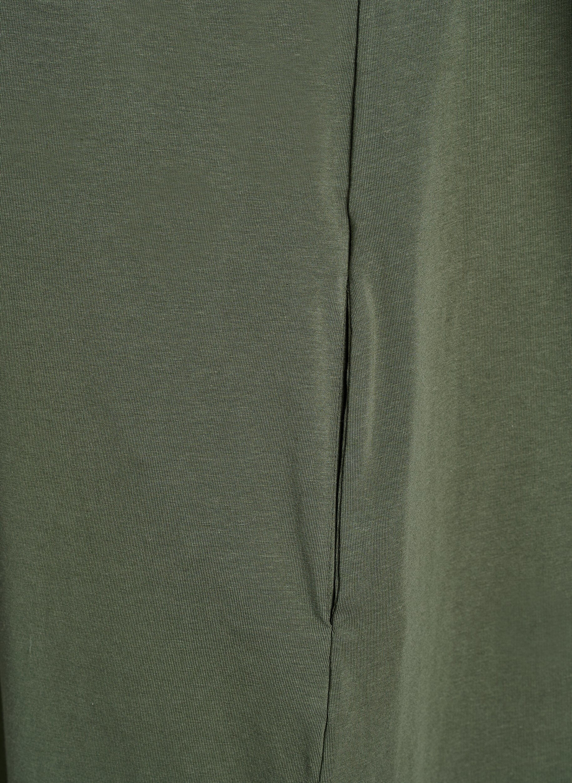 ZizziV-aukkoiset midi T-paitamekot, Vihre&auml;, Packshot image number 4