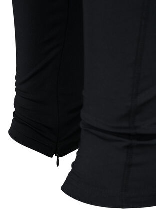 7/8-leggingsit vetoketjulla, Black, Packshot image number 3