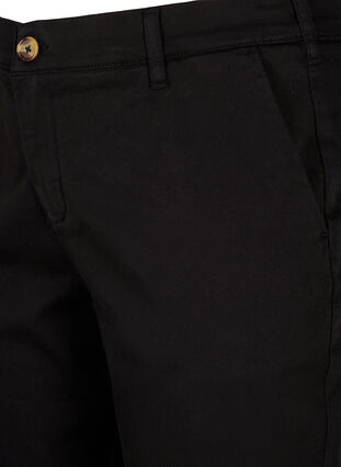 Chino-shortsit, joissa on taskut, Black, Packshot image number 2