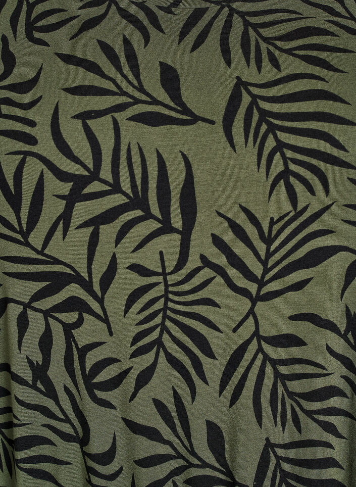 Polvipituinen jerseymekko vyötärön solmimisvyöllä, Vihreä, Packshot image number 2