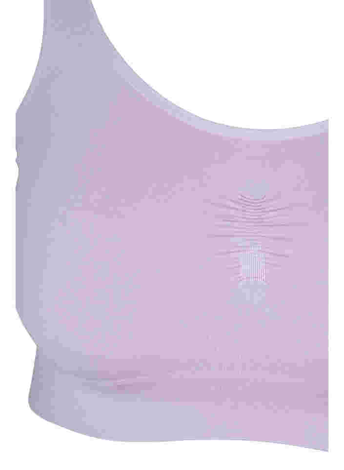 Saumattomat, joustavat rintaliivit, Pastel Lilac, Packshot image number 2