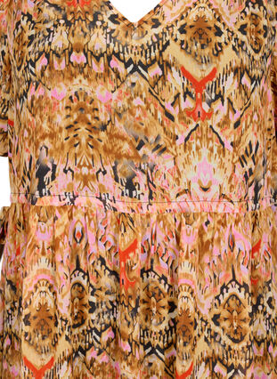 Lyhyt mekko v-pääntiellä ja kuosilla, Colorful Ethnic, Packshot image number 2