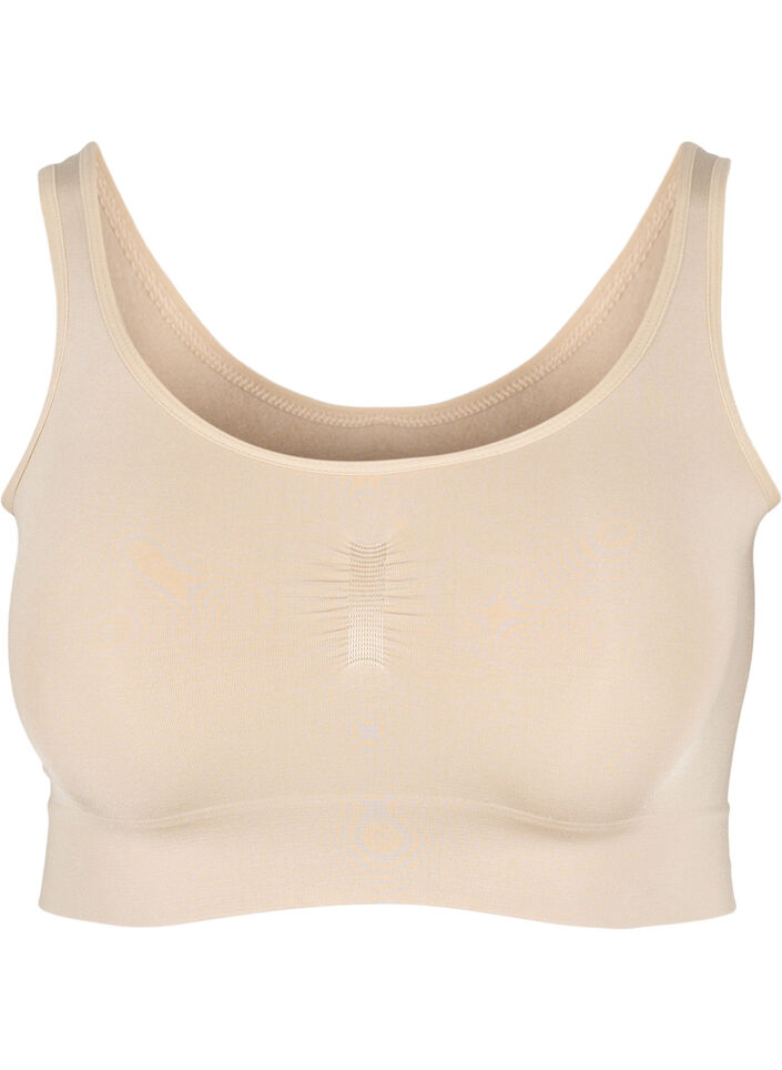 Pehme&auml;t rintaliivit ilman toppausta, Beige, Packshot image number 0