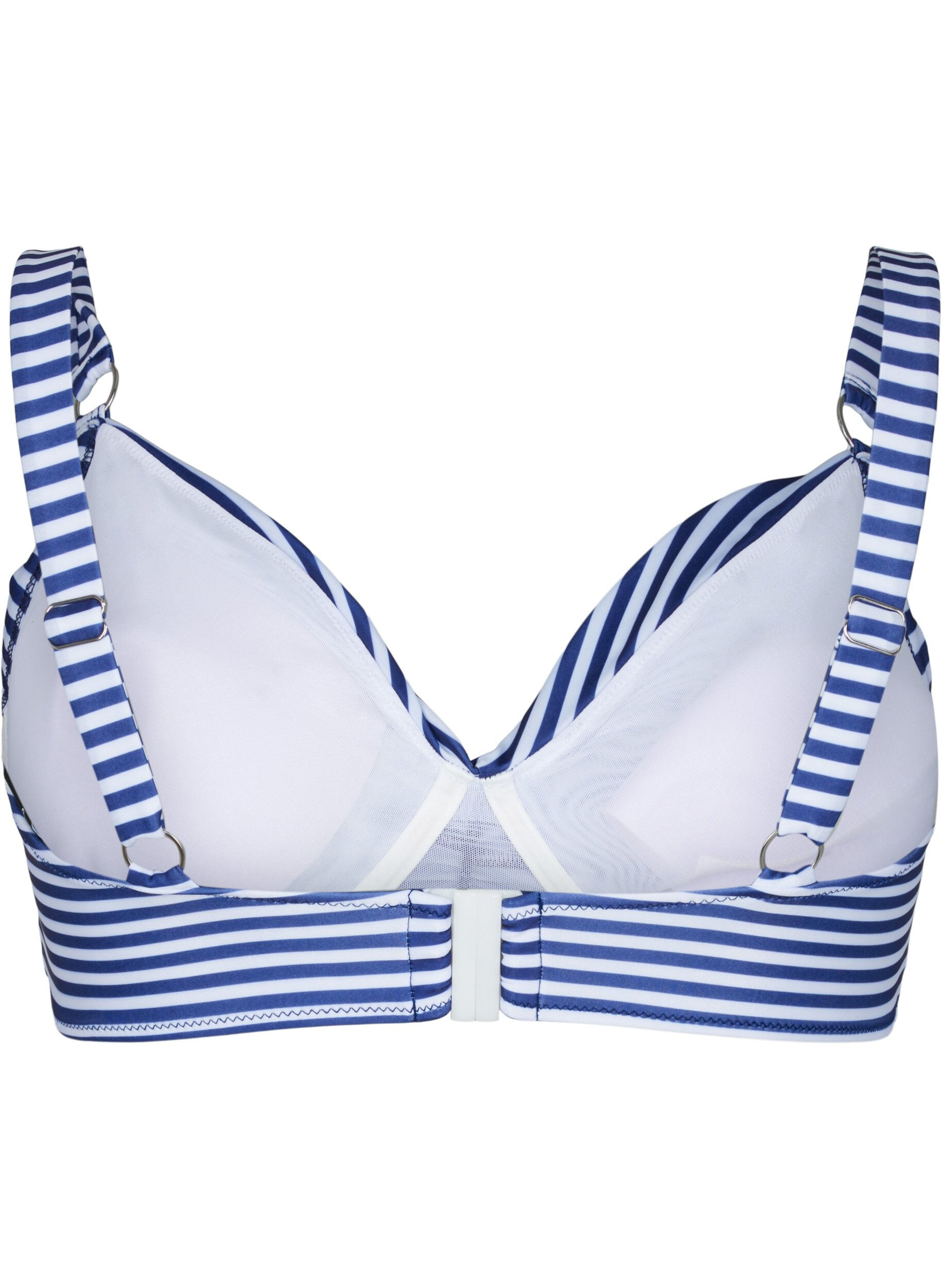 Zizzi Bikiniliivi kuviolla ja kaarituella, Blue Striped, Packshot image number 1
