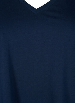Lyhythihainen t-paita v-pääntiellä, Navy Blazer, Packshot image number 2