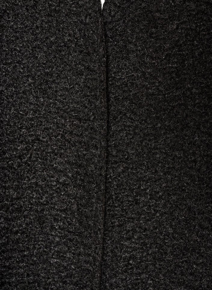 Rento neuletakki taskuilla, Musta, Packshot image number 2