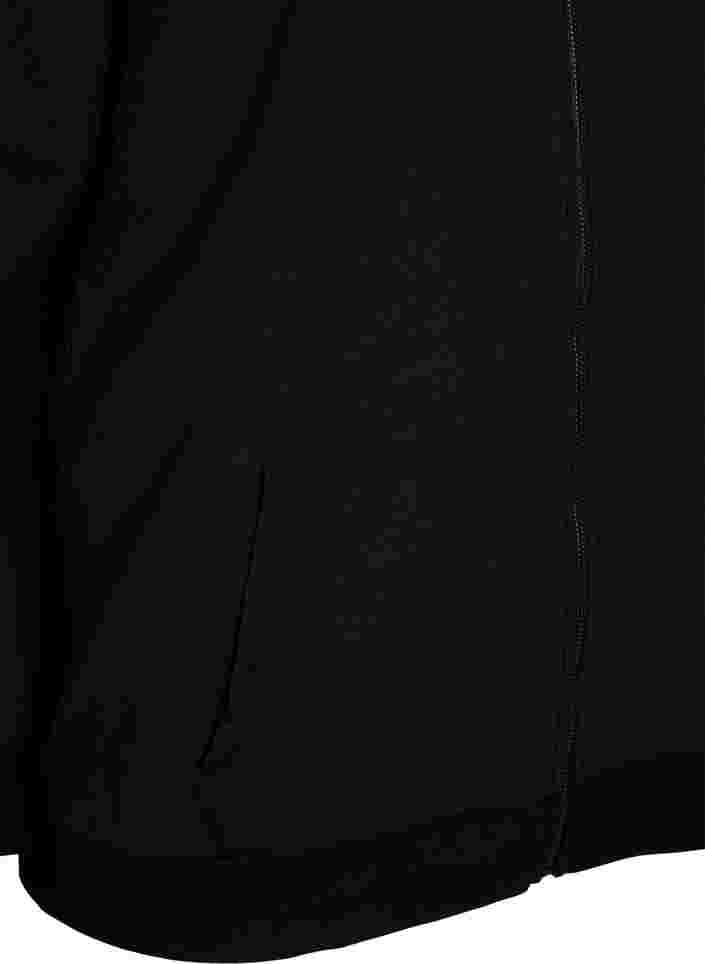 Treenihuppari vetoketjulla, Black, Packshot image number 3