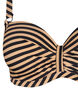 Kaarituelliset bikiniyl&auml;osa kuosilla, Ruskea, Packshot image number 2