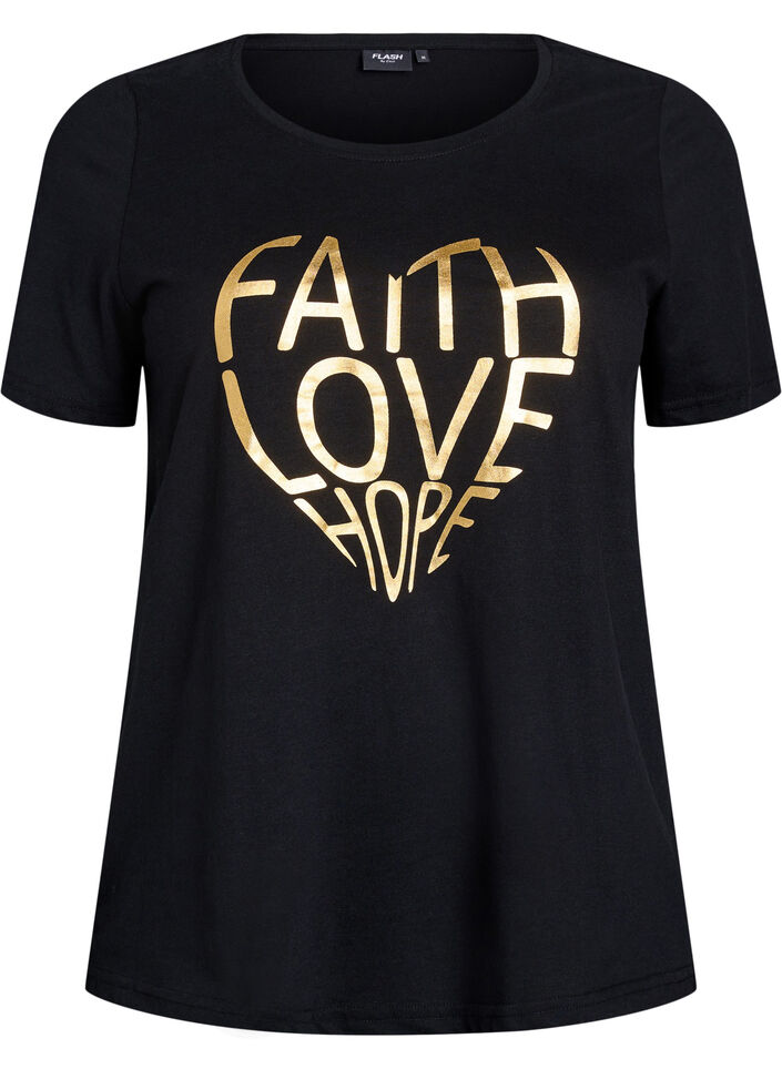 FLASH - T-paita motiivilla, Musta, Packshot image number 0