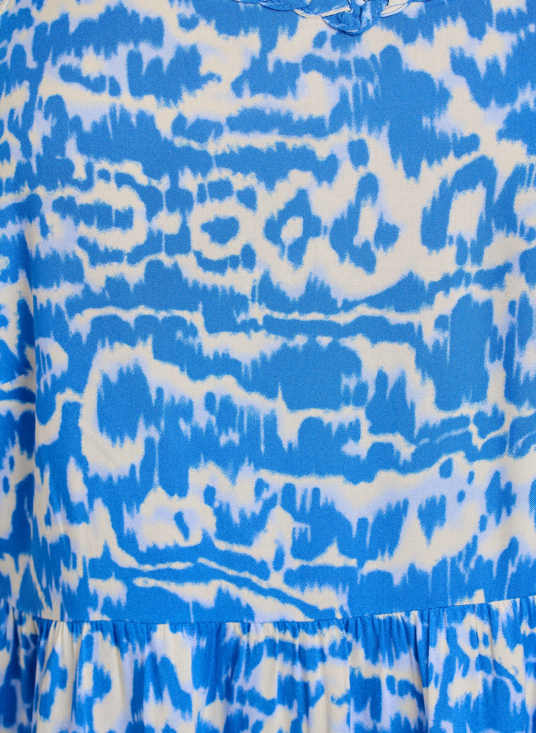 Zizzi Midi-mittainen olkainmekko, jossa on smokattu selk&auml;osa, Sininen, Packshot image number 2