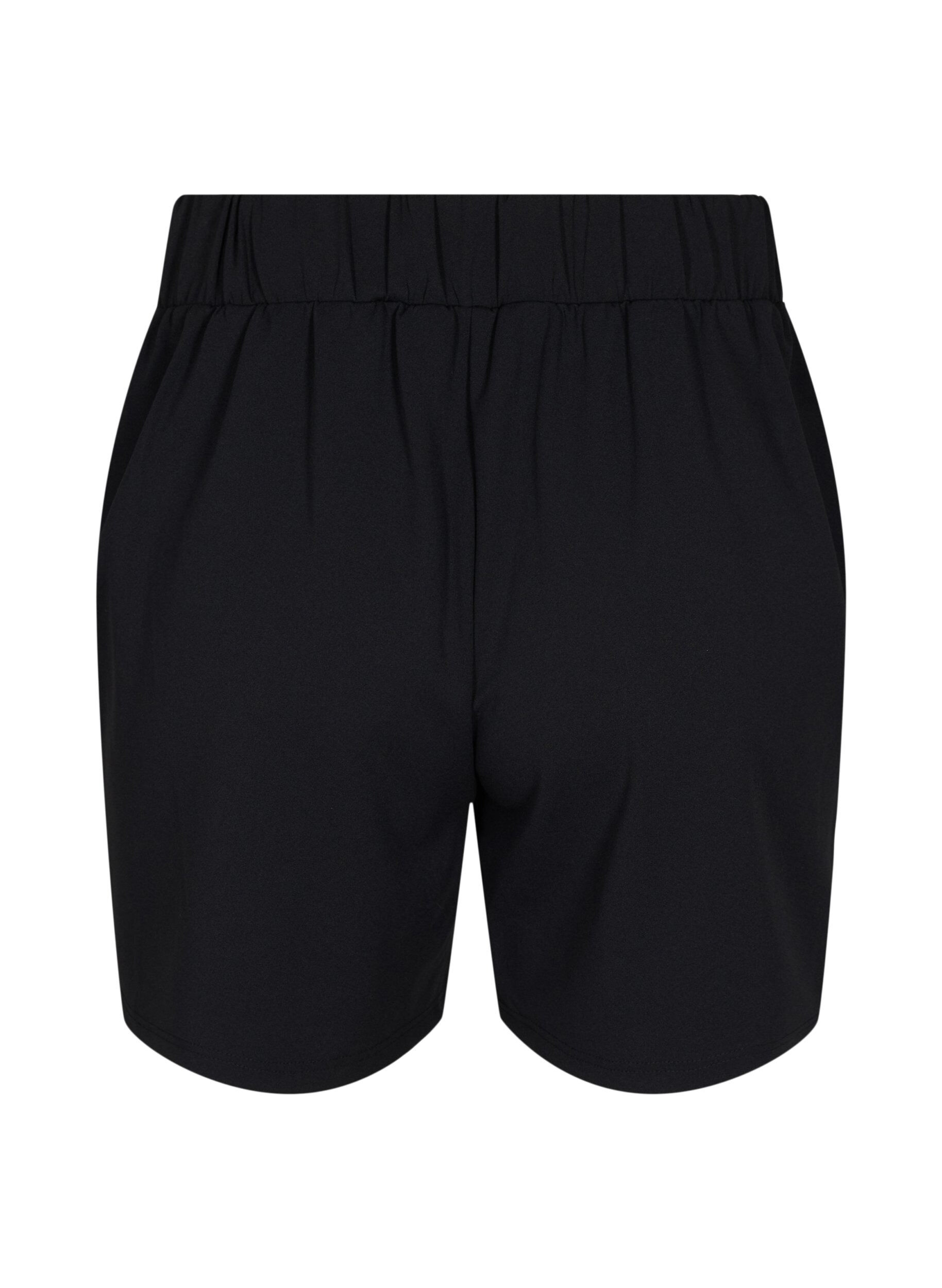 ZizziV&auml;lj&auml;t shortsit taskuilla , Musta, Packshot image number 1