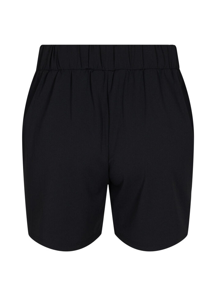 V&auml;lj&auml;t shortsit taskuilla , Musta, Packshot image number 1