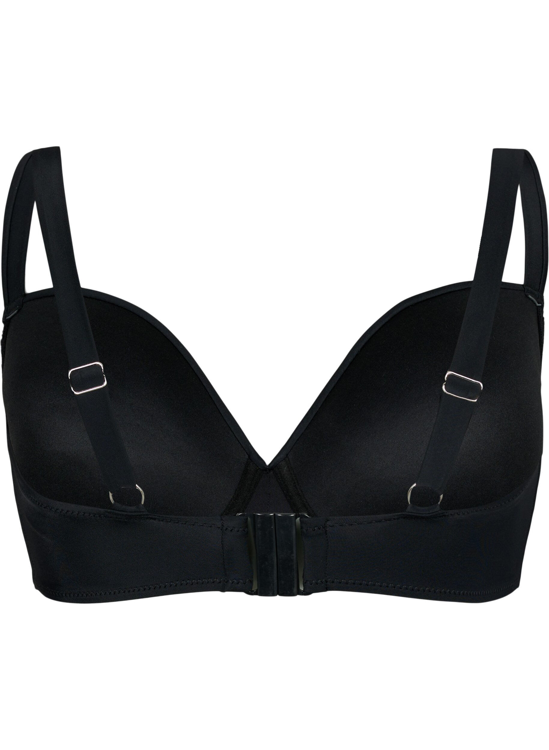 Zizzi Bikiniyl&auml;osa toppauksilla, Black, Packshot image number 1