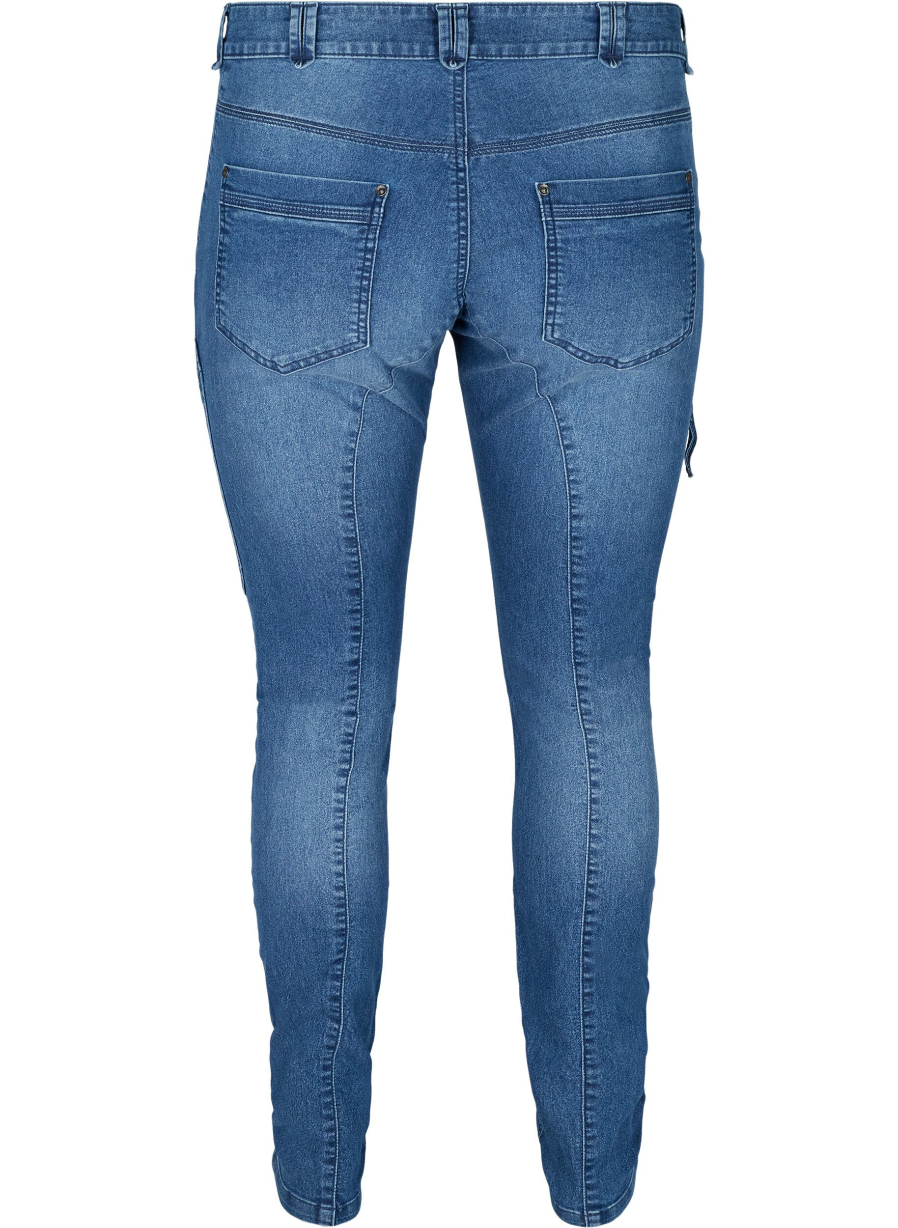 Zizzi Sanna farkut, Blue denim, Packshot image number 1