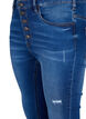 Korkeavyötäröiset Amy-farkut napeilla, Blue denim, Packshot image number 2