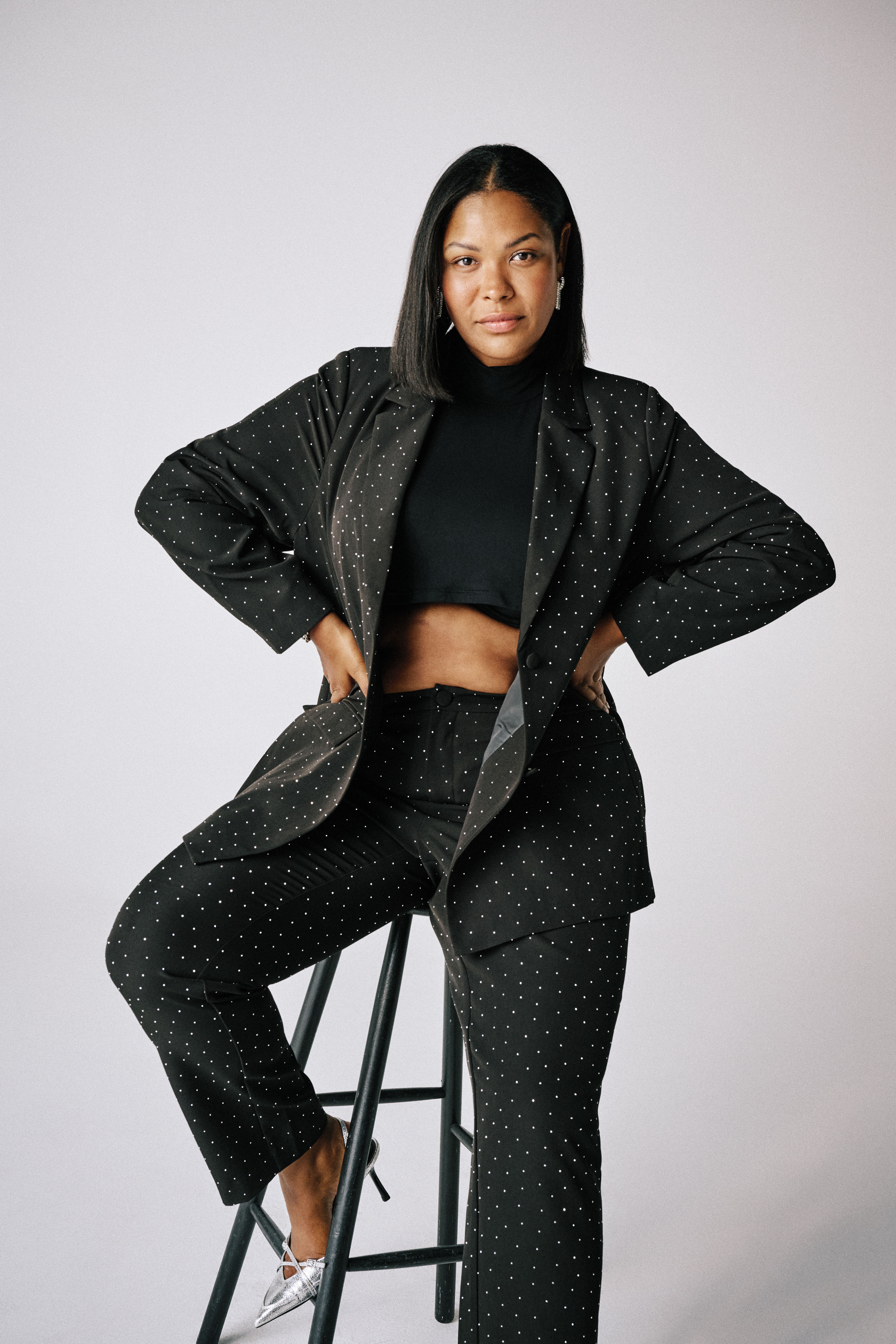 Blazer-setti strassikivill&auml;, , Model