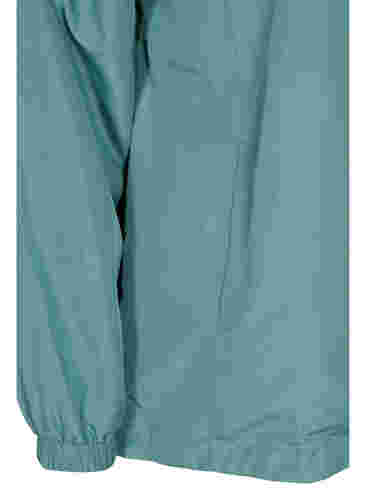 Lyhyt takki hupulla ja säädettävällä helmalla , Sagebrush Green, Packshot image number 3
