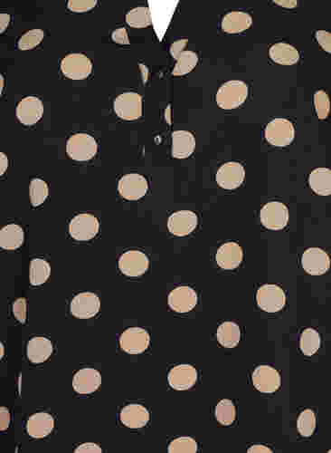 FLASH - Pitkähihainen pusero kuosilla, Black Brown Dot, Packshot image number 2