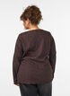 Jerseypusero aaltoilevalla tekstuurilla, Ruskea, Model image number 2