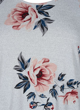 Kukallinen pusero pitkillä hihoilla, LGM w Rose Flower, Packshot image number 2